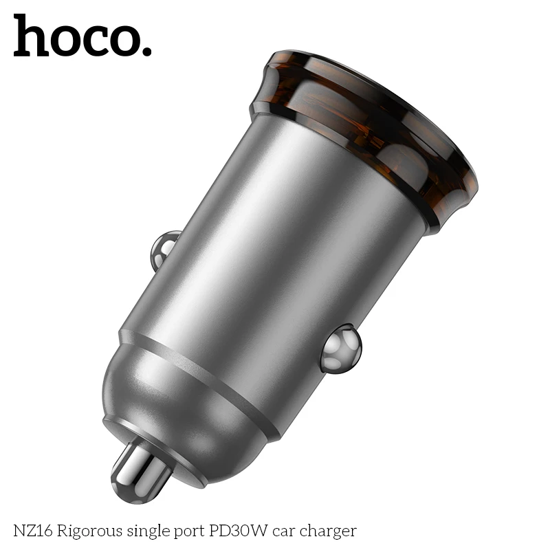 HOCO 30W mini Car Charger Fast Charging For iPhone 16 Pro QC3.0 Mini PD USB Type C Car Mobile Phone Charger For Xiaomi Samsung image 3