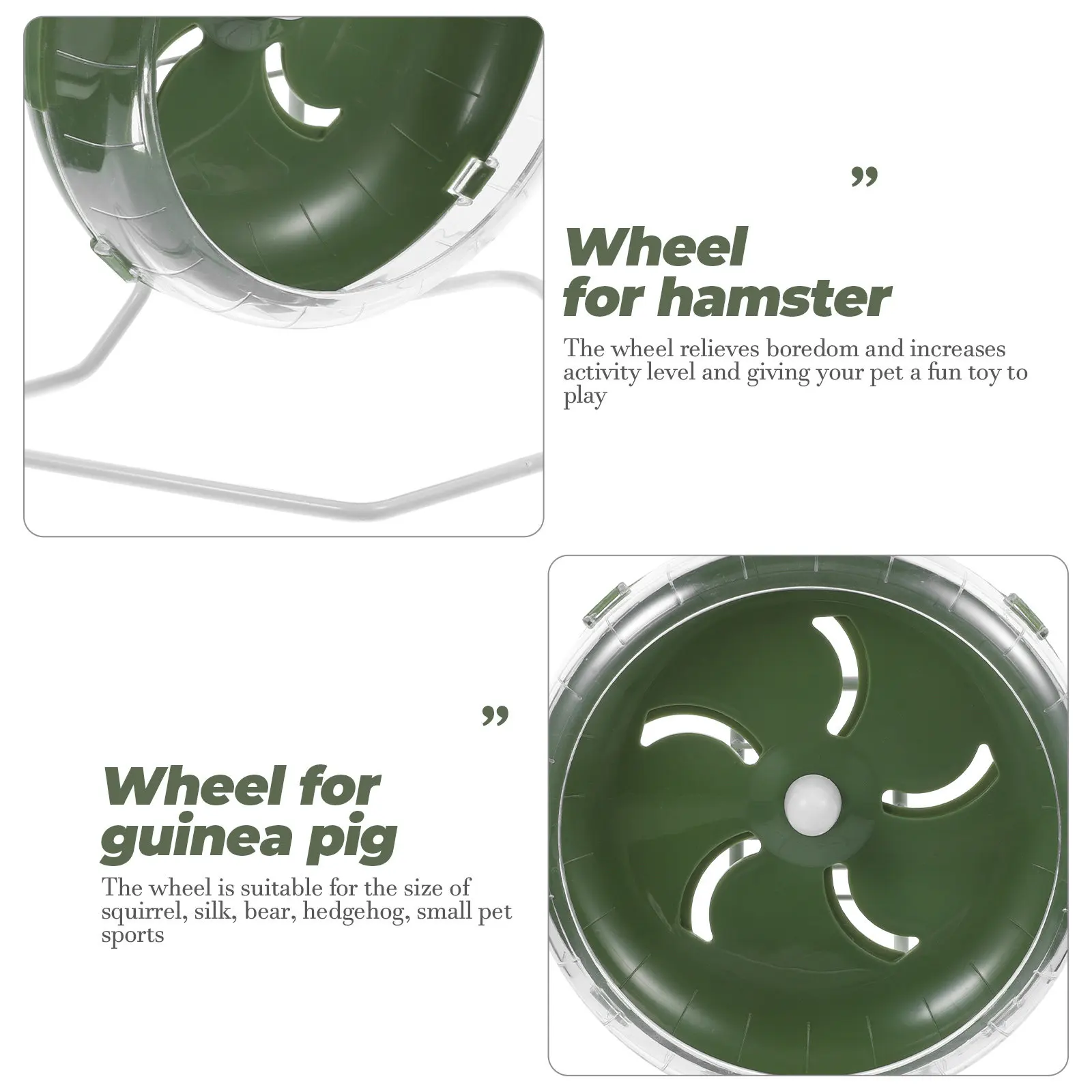 Large Silent Hamster Wheel for Chinchilla Hedgehog Gerbil Guinea Pig Rat Small Pet Running Exercise Wheel Healthy Activity