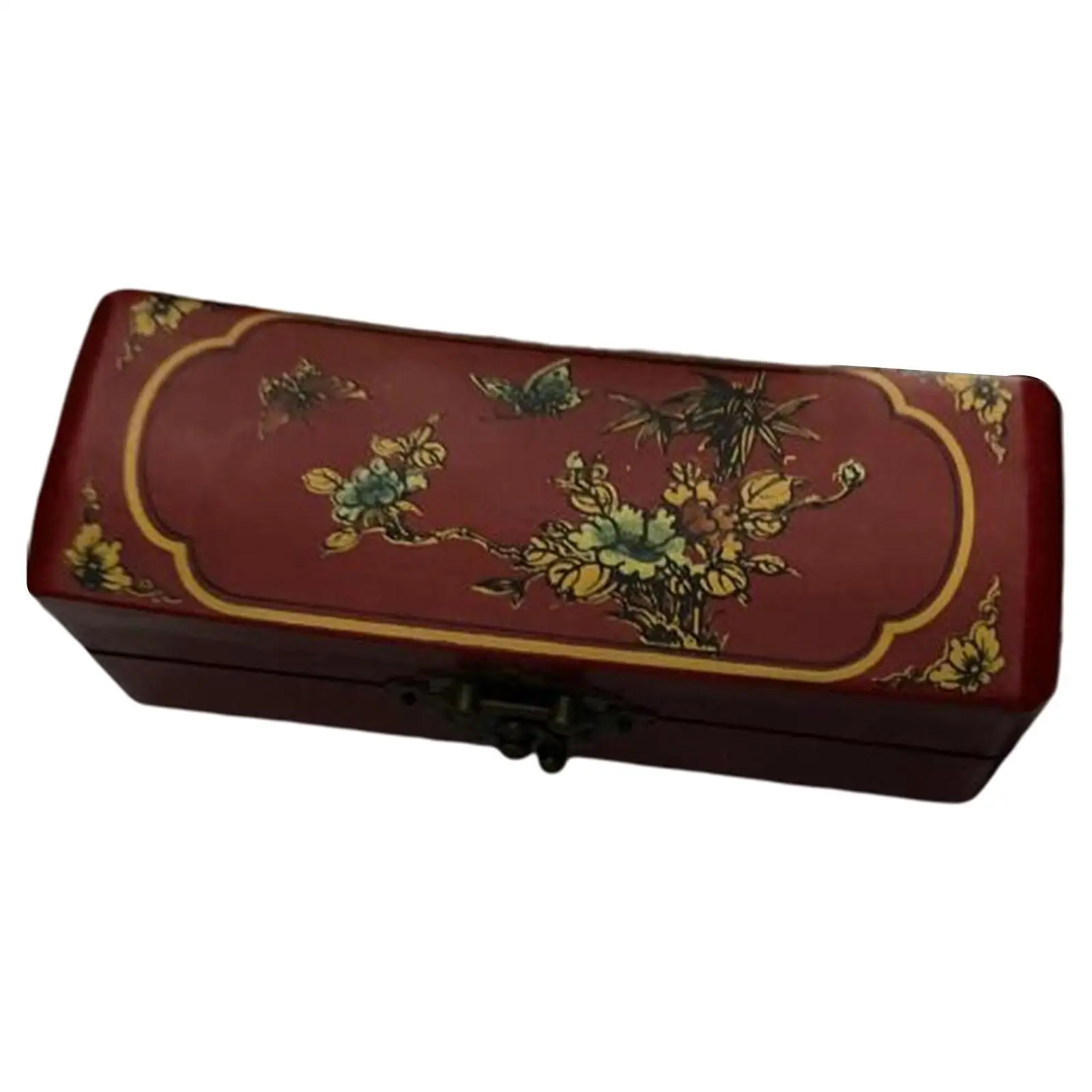 

Wooden Jewelry Organizer Vintage Jewellery Box Pillow Shape Gift Box for Wedding Rings and Jewelry Storage