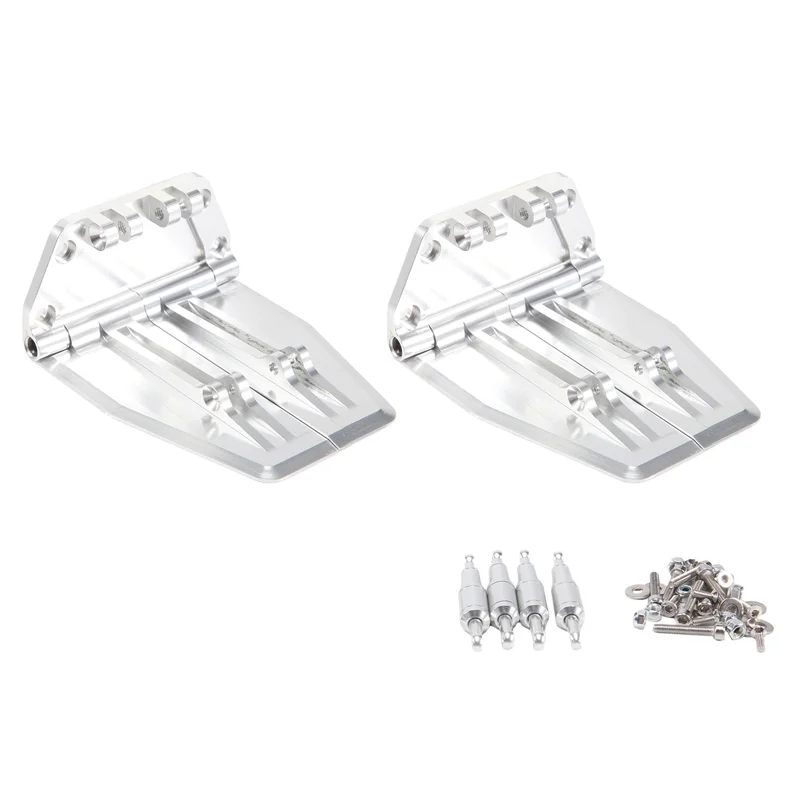 FBIL-2 Stuks Metalen Verstelbare Trim Tabs 69X57x30mm Voor Nitro Gas RC Model Boot