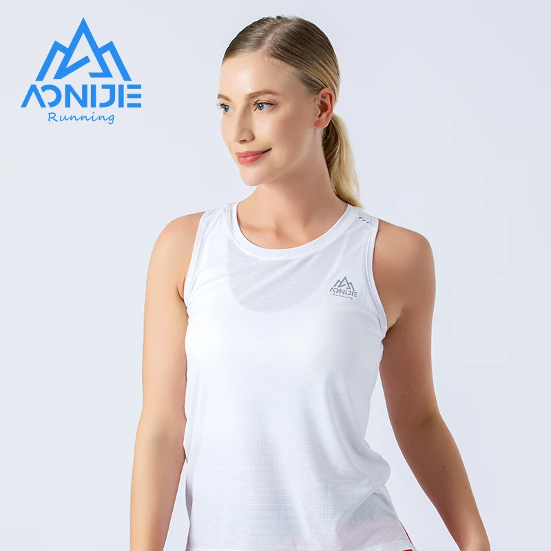 AONIJIE FW5129 Women Female Quick Drying Sports Vest Undershit Sleeveless Summer Breathable Tank Top For Gym Running