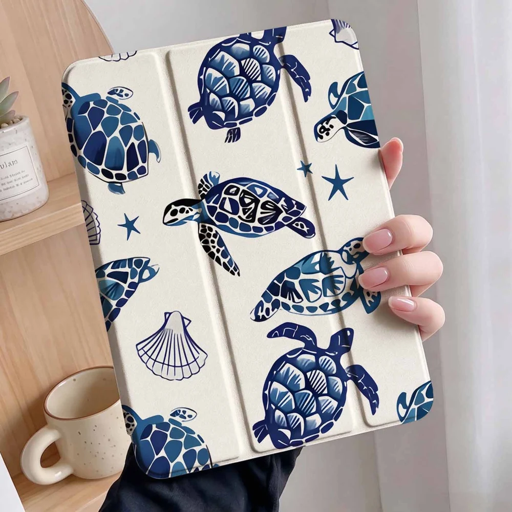 Gentle Long Hair Schoolgirl For iPad Pro 11 12.9 13 A16 M2 M4 M3 M5 9.7 10.2 5/6/7/8/9/10/11th Mini Air 3 4 5 6 Tablet Case 2