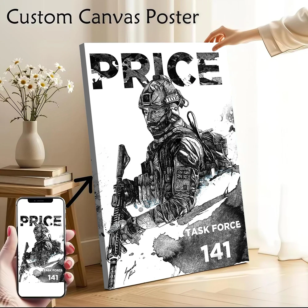 Холст с принтом Price Ink Art: настраиваемые картины и постеры, идеальный подарок для декора комнаты, домашнего интерьера, роскошная живопись