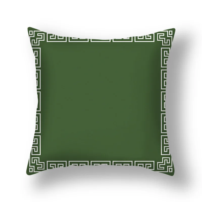 Nordic Exquisite Fresh Green Simple Ins Pillow Case Home Living Room Sofa Bedroom Decoration Cushion Cover