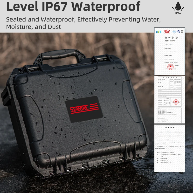 STARTRC PHOTO Doppelschichtige wasserdichte Hartschalen-Tragetasche für DJI Osmo Action 6/5 Pro/4/3 Zubehör Reise-Tragetasche Schutzhülle – Detail 7