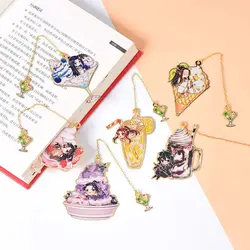 Mo Dao Zu Shi Anime Metal Bookmarks Grandmaster of Demonic Cultivation Cartoon Bookmark Wei Wuxian Lan Wangji Figure Bookmark