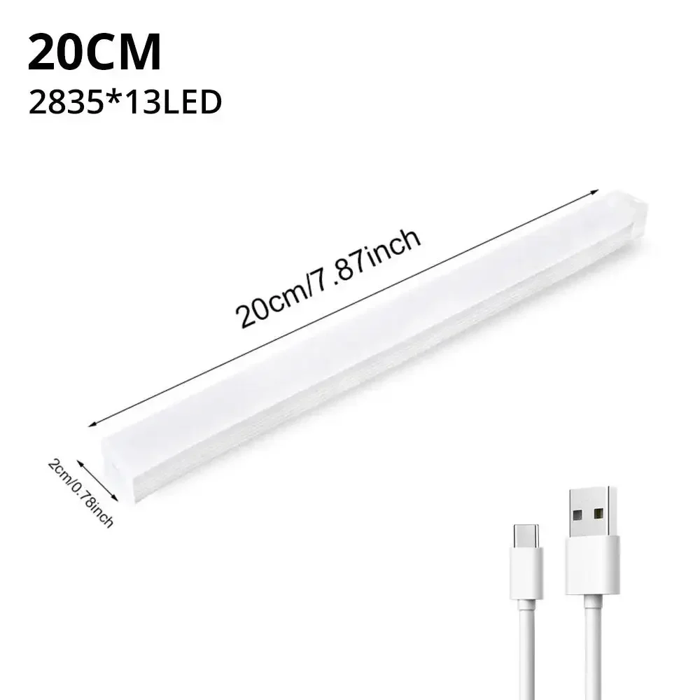 Night Lights Wireless LED Motion Sensor Lamp USB Rechargeable Magnetic For Wardrobe Room Closet Kitchen Aisle Tube Detector Bulb image 3