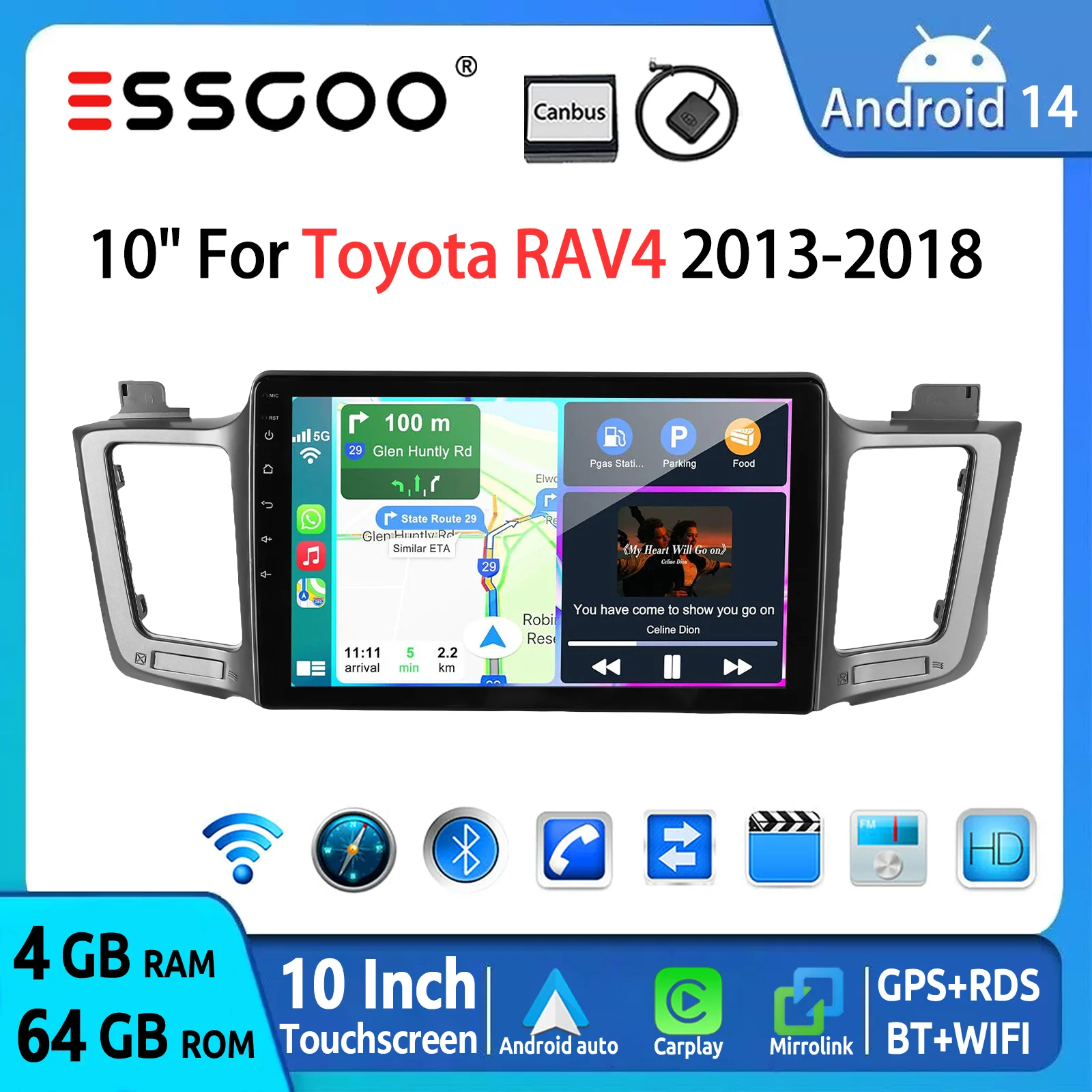 Essgoo 10" Car Ster… - image