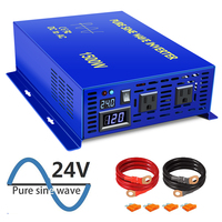 3000W Peak 1500W Off Grid Pure Sine Wave Power Inverter 12V to 220V Solar Inverter Battery 24V 36V 48V DC to 120V 220V 240V AC