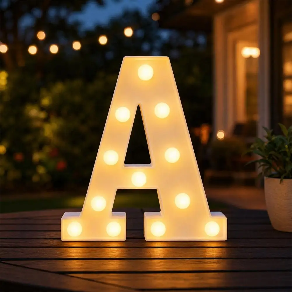 

Birthday Party Letter Light Dimmable Led Letter Lamp with Remote Control Colorful Marquee Alphabet Light Battery for Wedding