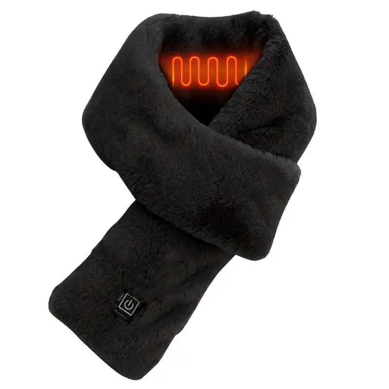 Heating Scarf Electric Heated Scarf USB Rechargeable Soft Three-gear Temperature Control Neck Wrap Warmer