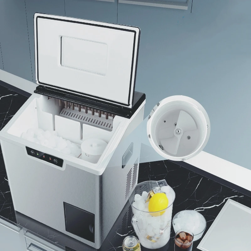 OEM ポータブル製氷機急速セルフクリーン製氷機クラッシュアイス付き 18 個/サイクル 7-10 分製雪機プッシュボタン