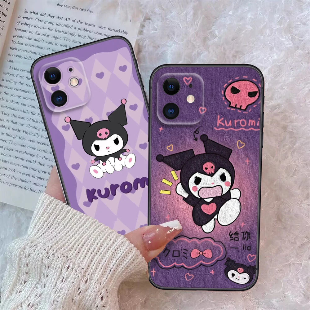 cute Kuromi cartoon Soft Case for Huawei Y5P Y6P Y7A Y8P Y9A Y6 Y7 Y8S Y9S Y9 Nova 9 9I 4E 5T 7 Mate 10 Lite 20 Pro P30