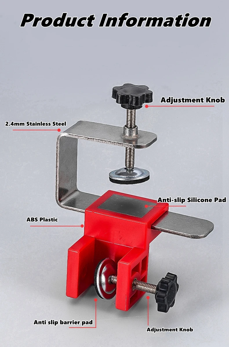 Adjustable Drawer Fixing Clip High Drawer Front Panel Installation Clamps Furniture Mounting Auxiliary Cabinet Hardware Jig