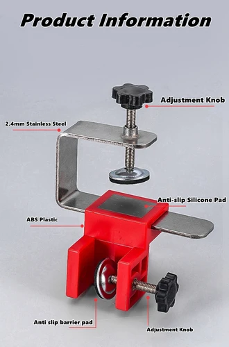 Imagen 2 del producto Clip de fijación de cajón ajustable, abrazaderas de instalación de Panel frontal de cajón alto, plantilla de Hardware auxiliar para montaje de muebles
