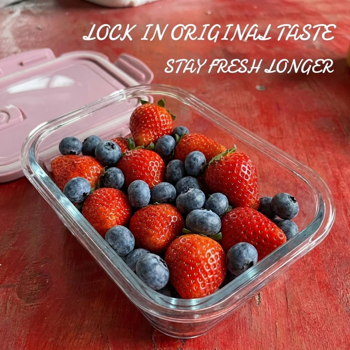 2PCS Glass Food Storage Containers High Borosilicate Glass Lunch Box Leak-Proof Airtight Box Microwave Freezer Safe for Meal Pre view 6