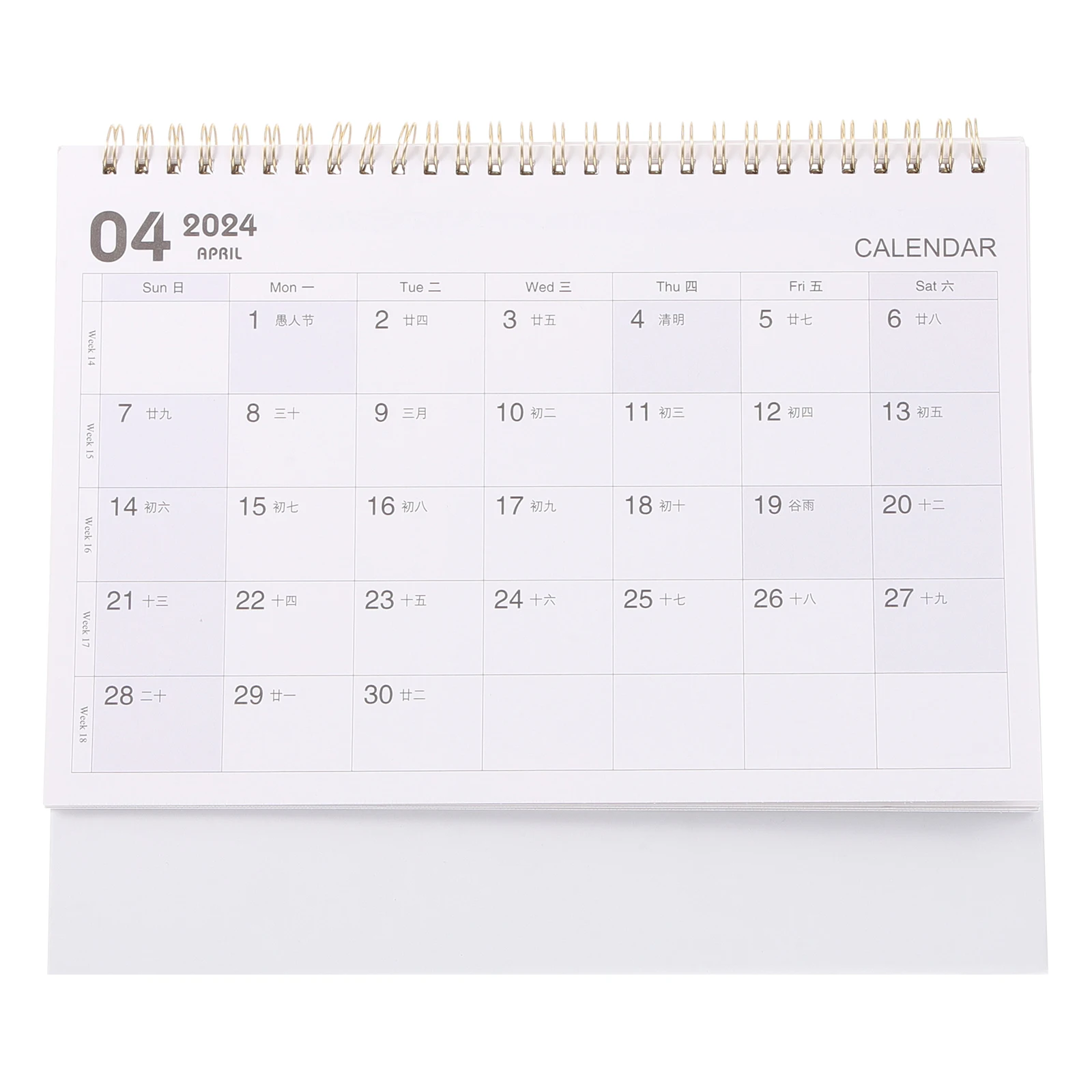 

Desk Calendar 2024 Paper Material Desktop Table Calendar Simple Month Date Display Home Supplies