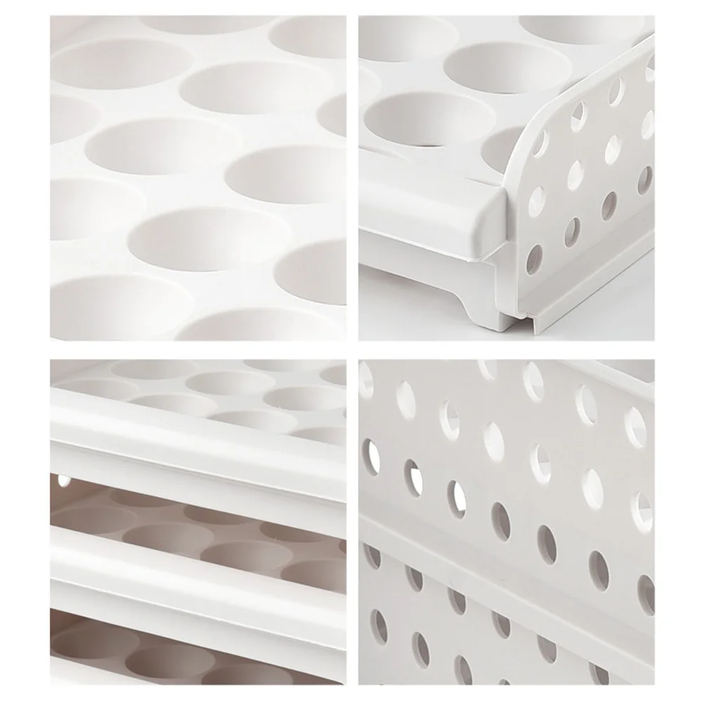 

Egg Storage Eggs Layer Stackable Space Saving Refrigerator ganizer Storage Refrigerator Crisper ganizer Box Clean