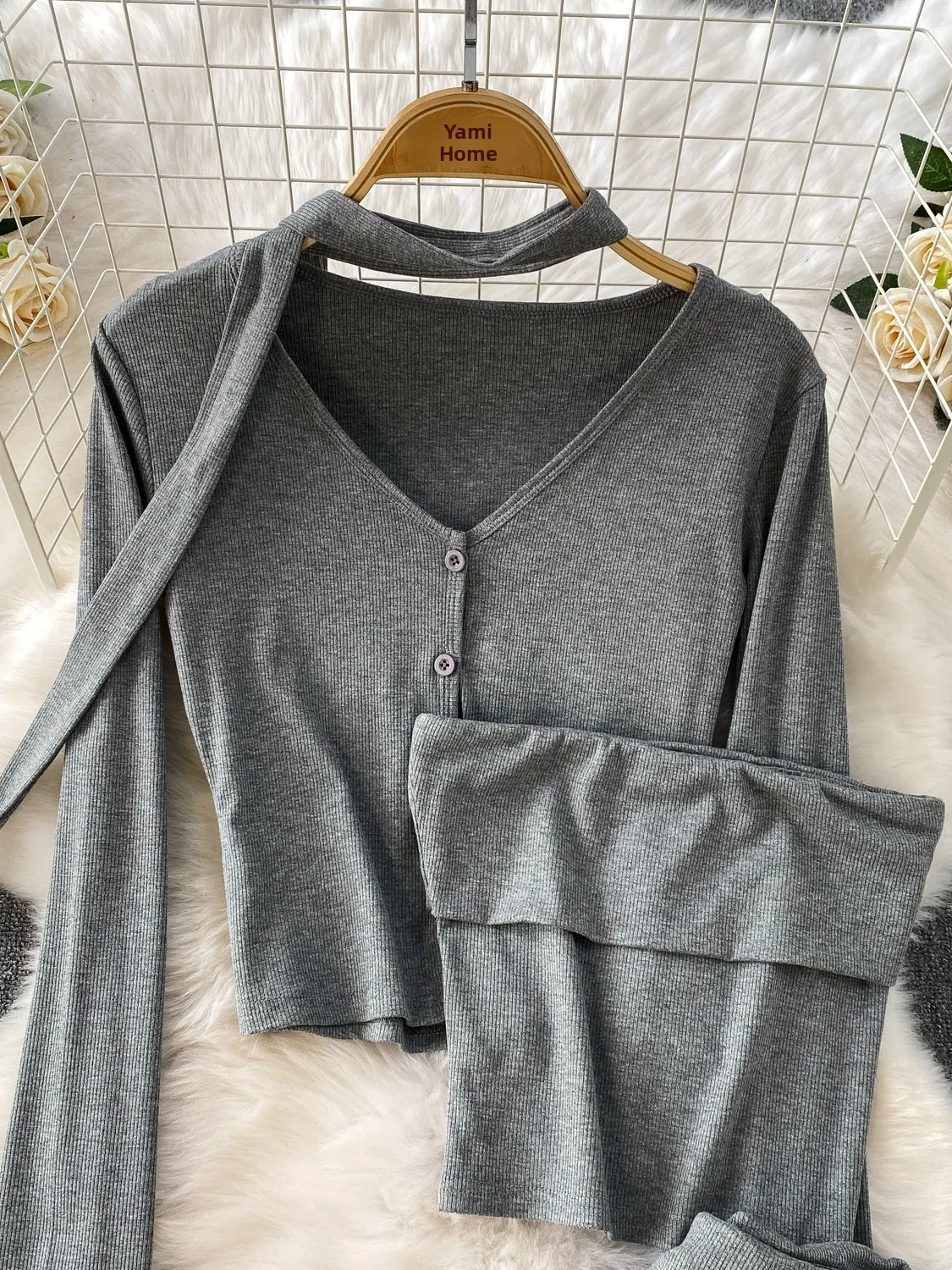 K-Drama Principale Fem Personaggio Sle Pure Desire V-Ne Sa ort Cappotto Slim Fit Tube Top Leggings attillati Set di magliette