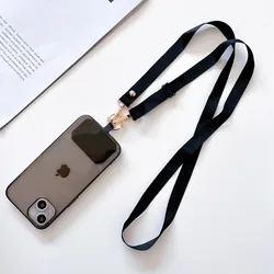Universal Mobile Phone Lanyard Long Hanging Neck Rope Adjustable Cross Body Strap Phone Case Fixed Piece Gasket Clip Piece