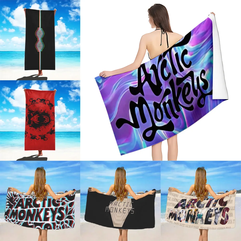 

Arctic Monkeys Beach Towel Microfiber Sand Free Quick Dry Soft Sandproof Pool Towels Gift for Women Travel Gym Shower Camping