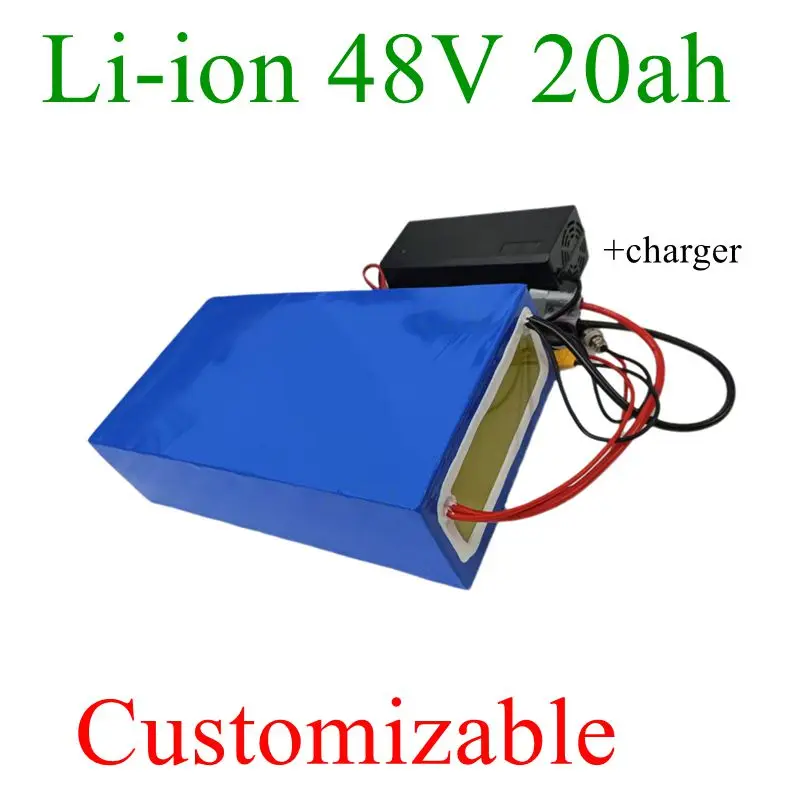

CZWЛитий-ионный аккумулятор 48 В 20 Ач для электромобилей, скутеров, автомобилей для гольфа, с BMS и зарядкой трубопровода 54,6 В