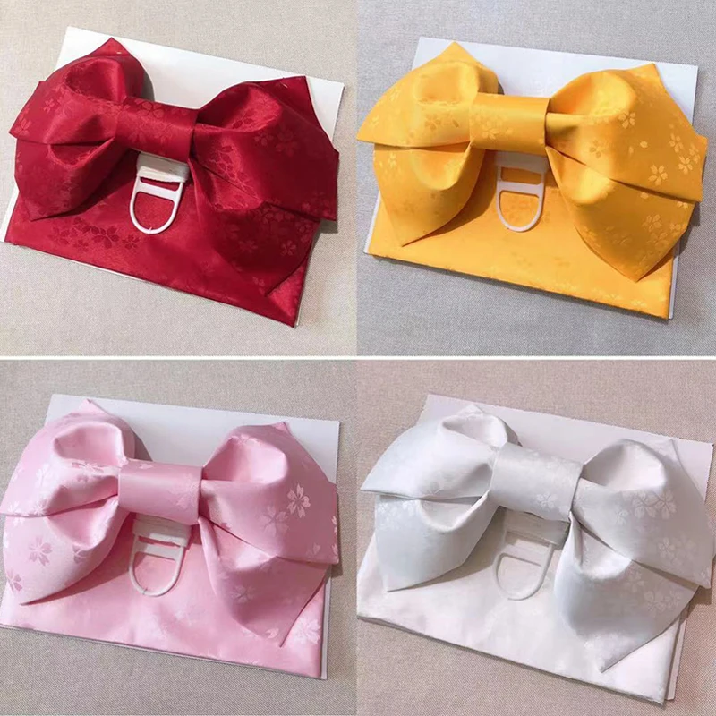 Cinturón de accesorios de Kimono japonés con lazo, informal túnica, albornoz con cinturón en forma de cinturón decorativo para niña bonita, faja de