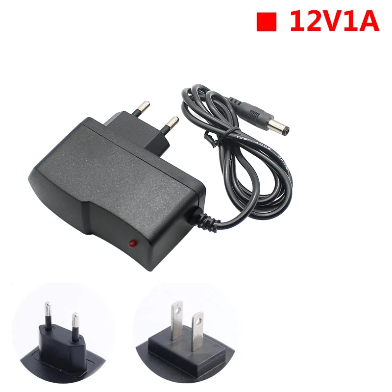 DC 12V Switching Power Supply 1A Source 220V To 12V Adapter Power Converter 220V To 12 Volt Universal Charger For LED Driver