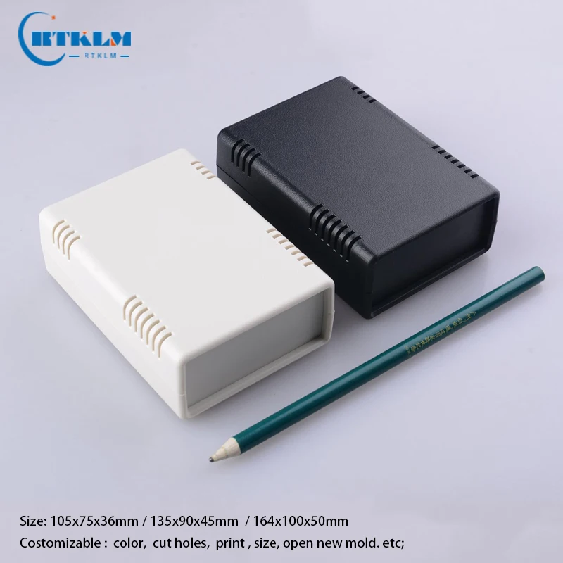 ABS junction box diy plastic enclosure Small desktop box black plastic housing electronic projects custom box