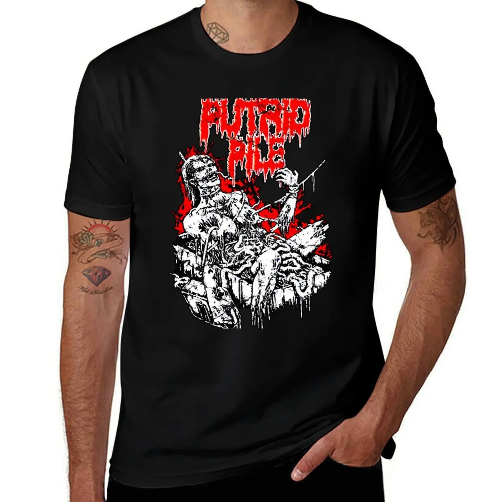 Putrid Pile T-Shirt Casual Loose Fit Short Sleeve T-Shirt