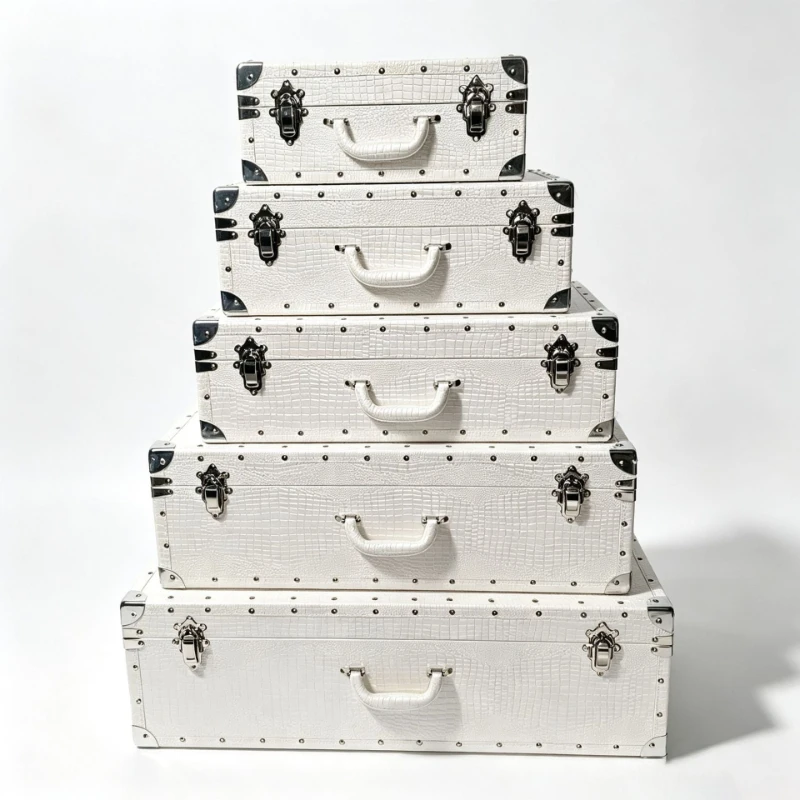 Handheld Storage Box Set Portable Travel Suitcase Stackable Clothing Organizer Box Sets Large Multifunctional Organization Boxes