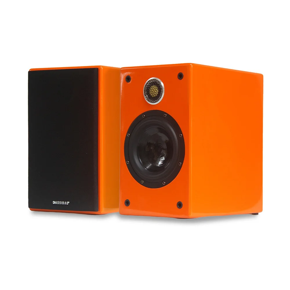 HIFI 5 Inch Passive Bookshelf Speakers 150W Output Power Home Audiophile Wooden Passive Speakers 2 Way Piano Lacquer Finish
