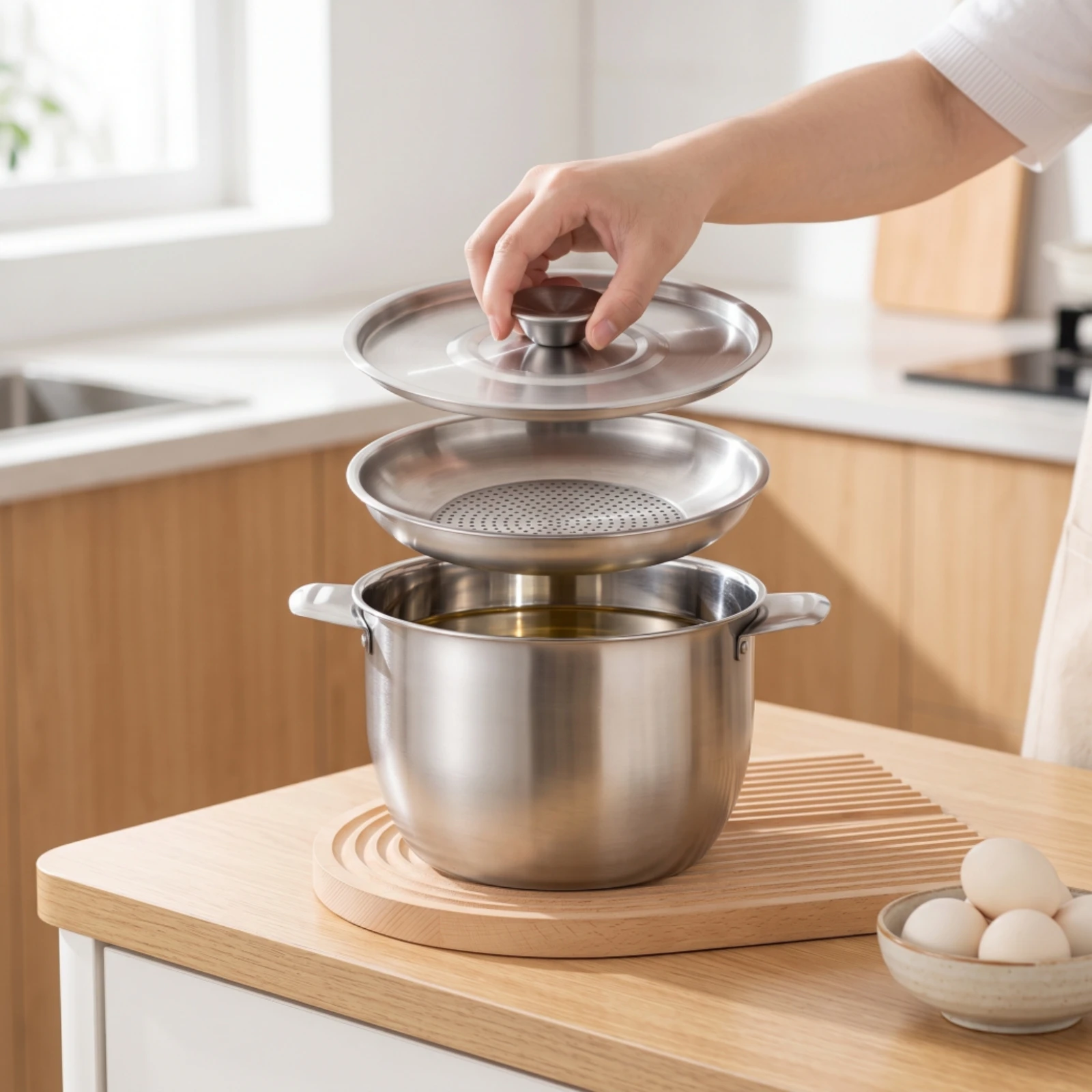Oil Storage Pot with Strainer  - огляд і ціна Home Cooking Oil Filter