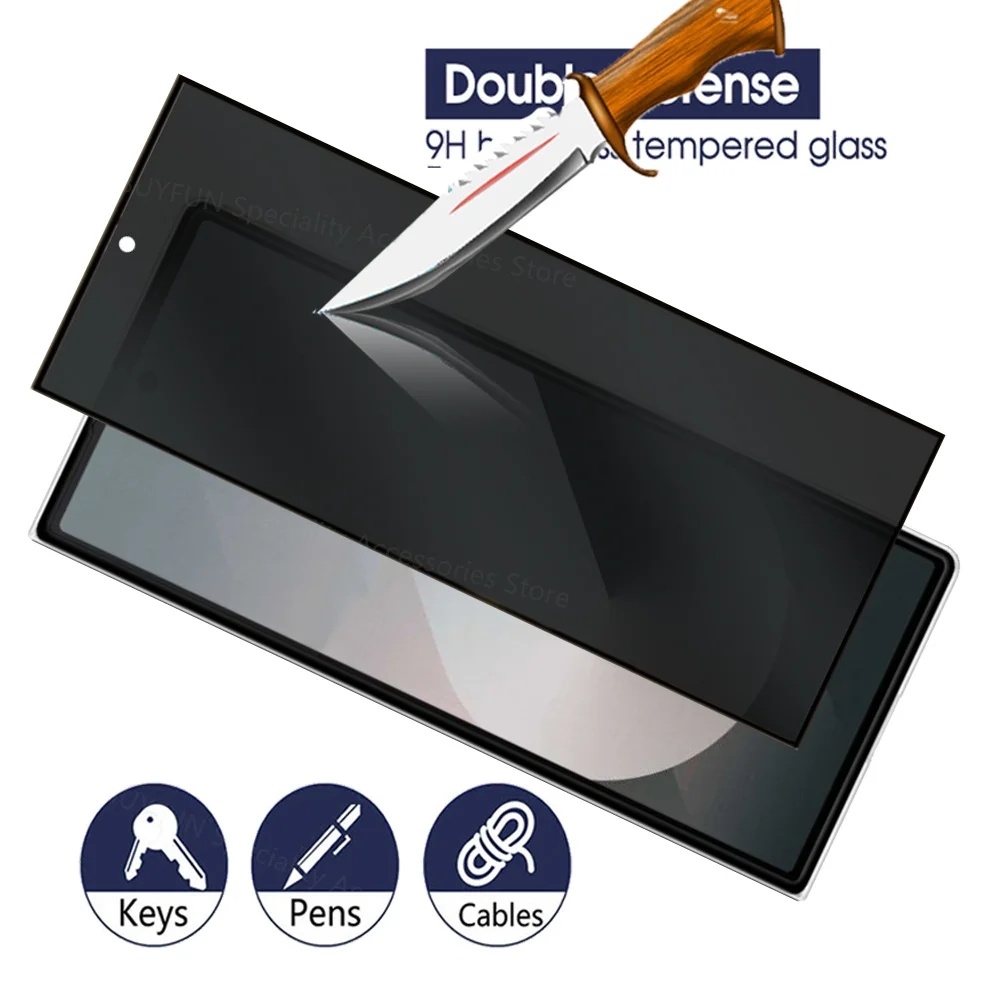 Casing kaca pelindung lensa 4in1, casing pelindung kaca Tempered untuk Galaxy Z Fold6, pelindung layar Privasi untuk Samsung Z Fold 6 ZFold6