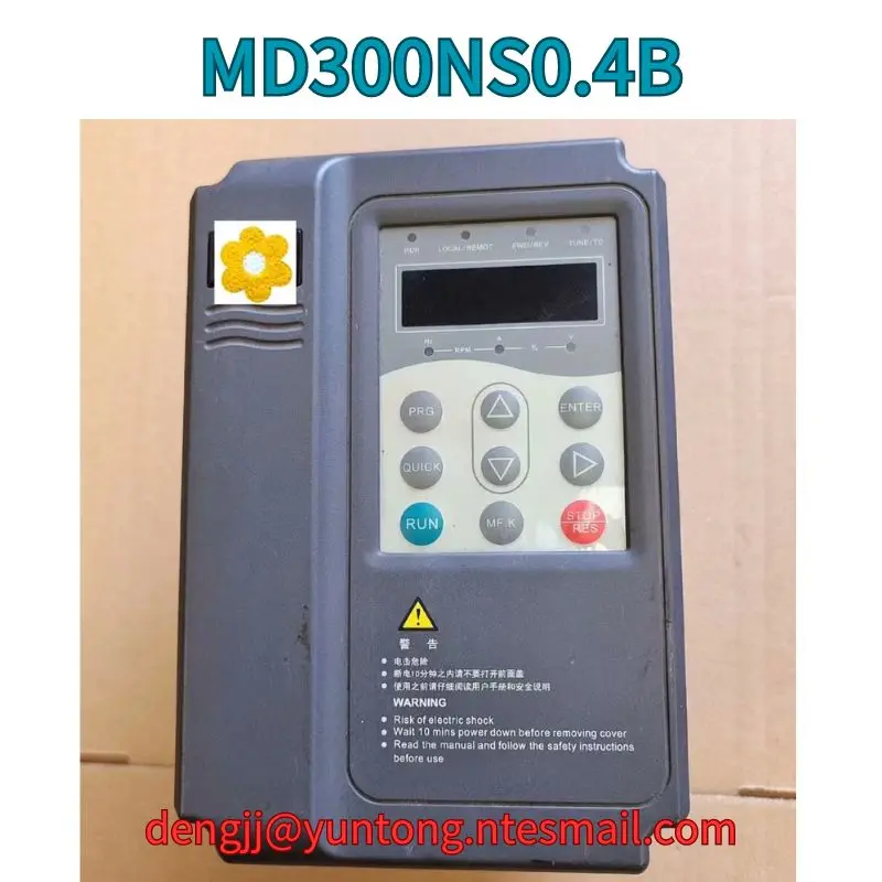 

Used Frequency converter MD300NS0.4B 0.4kW test OK Fast Shipping