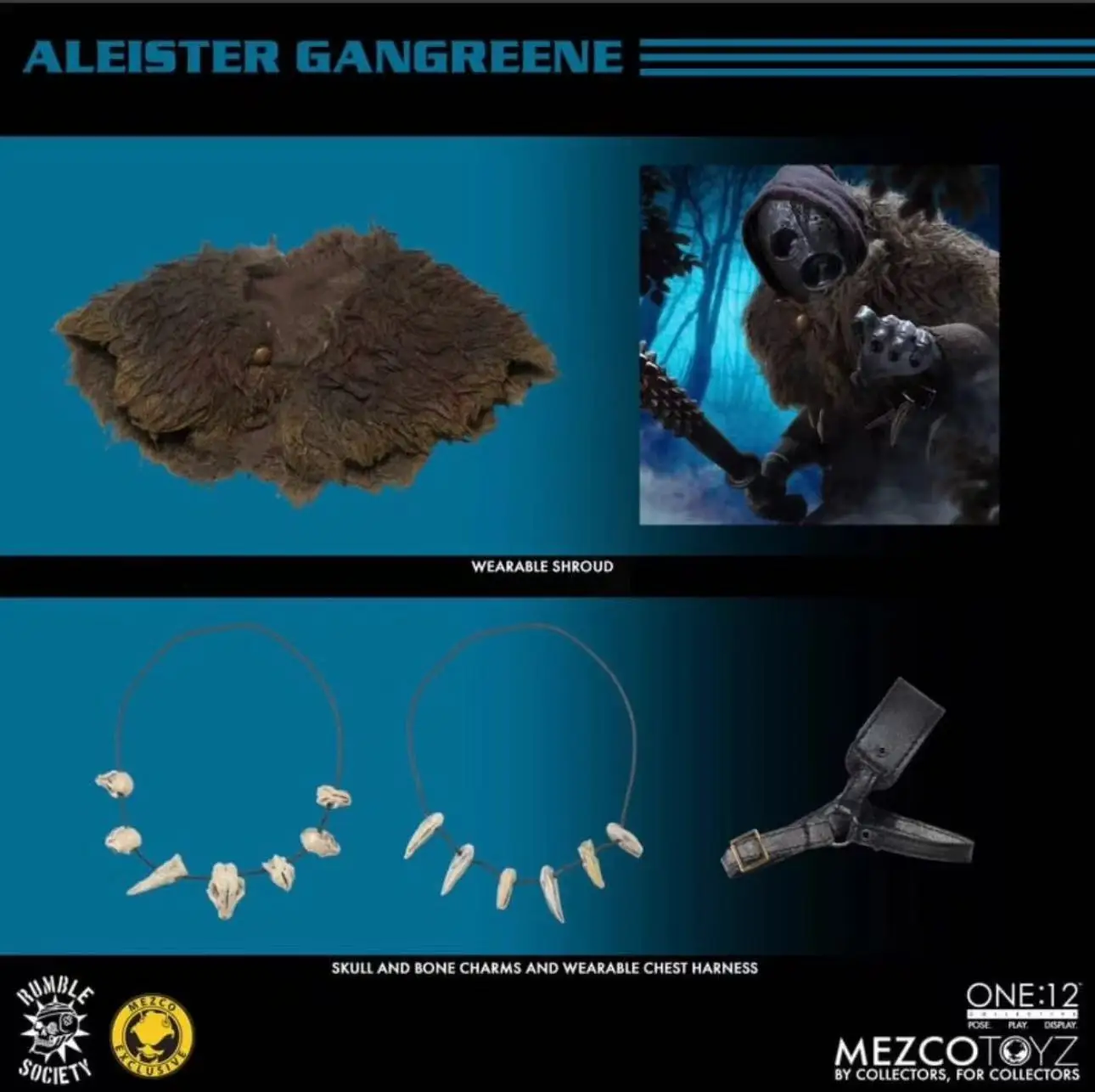 Mezco Gangrene Manor Aleister's Gangrene Corrupt Gravedigger Vierter Ameise 1:12 Actionfigur Figur