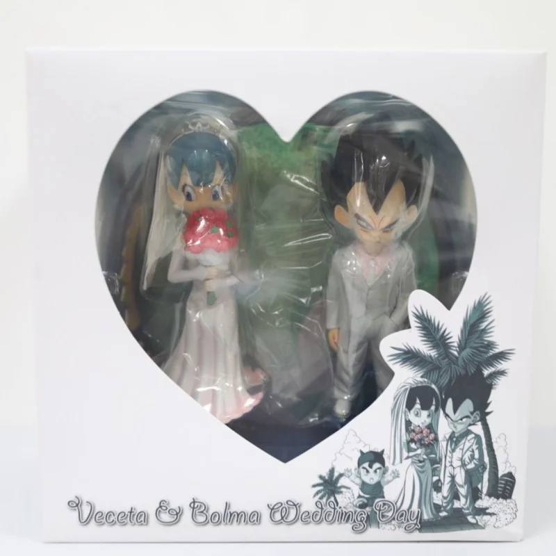 

Anime Dragon Ball Z Vegeta And Bulma Wedding Day Romantic Scene Pvc Figurine Model Toys 22cm Collectable Decor Toy Holiday Gifts