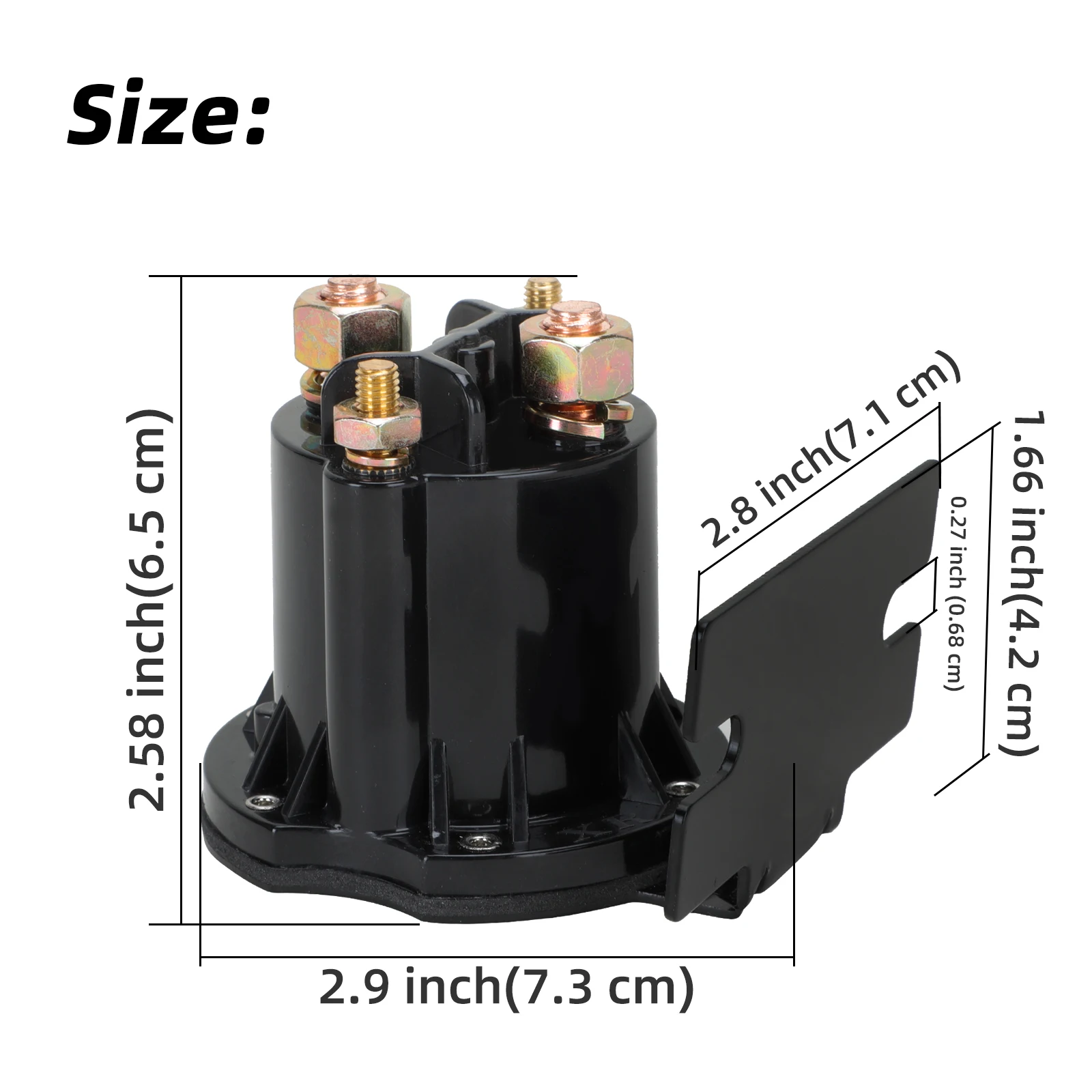 ملف لولبي لعربة الجولف من Roykaw للموديلات الكهربائية EZGO RXV 2008، 36 فولت/150 أمبير/4 محطات، OEM # 609428 , 608897 , 624317