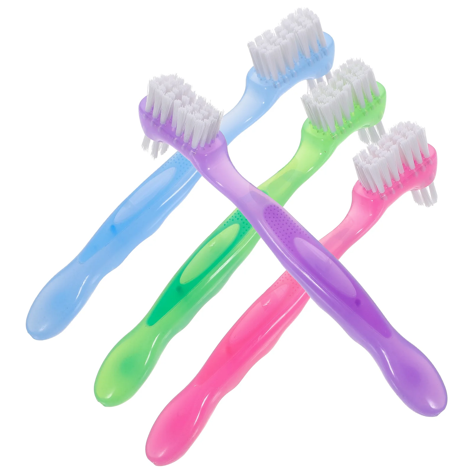 

4 Pcs Braces Cleaning Brush Multi-functional Small Toothbrush Denture for Toothbrushes Personal Tools Mint Flavor Mini