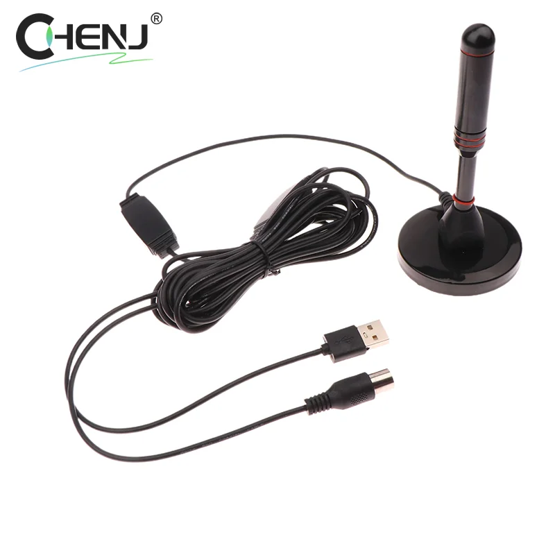 3/5/8/10Meter HD Digital TV Antenna Indoor Signal Amplifier Long Range Signal Receiver DTMB Digital Receiving Antenna W/Adapter