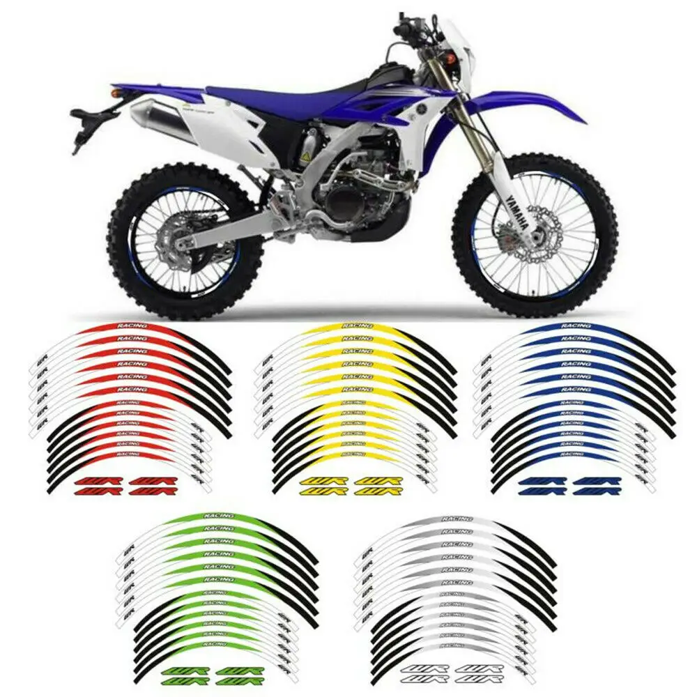 

FOR YAMAHA WR 250R 250/450/F 2001-2022 21" 18" Motorcycle Accessories WHEEL STICKERS