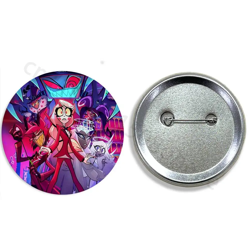 Anime Peripheral Cosplay Alastor Pins 58mm Cute Cartoon Badge Handmade Brooches for Backpack Accessories Jewelry Gifts