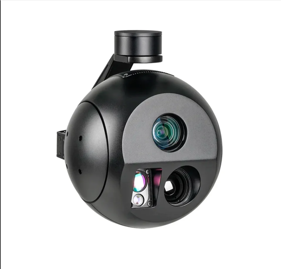 Q20KTIRM 4K 20X Zoom Óptico EO/IR 3km Laser Telêmetro Sensor Triplo Câmera Gimbal de Rastreamento de Objetos para Drone