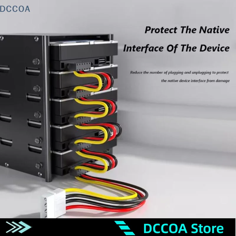 

SATA 3.5/2.5 Inch 1 To 5 SATA Hard Drive Power Supply Splitter Cable Cord 4 Pin To 15 Pin SATA Power Adapter