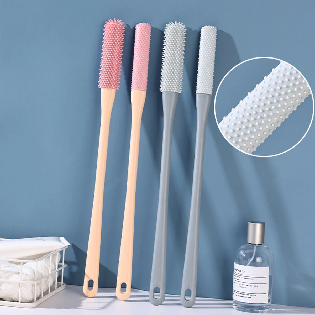 Multifunctional Toe Seam Scrubbing Grey/Pink Brush Rubbing Foot Tool Relieve Itching Rubbing Ash Wash Feet Remove Dead Skin Tool