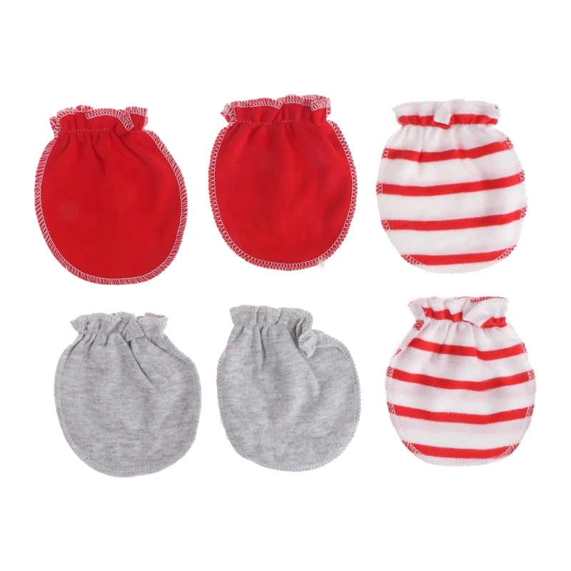 

Newborn Anti Scratching Mittens Breathable Cotton Baby Gloves Kids for Protection Face Scratch Gloves Skin-friendly Mitt