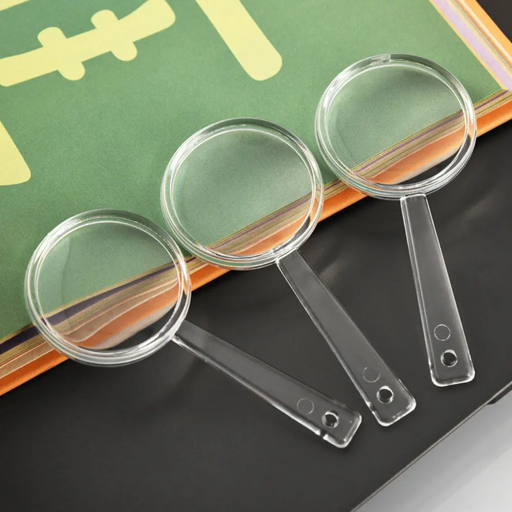

8Pcs 5X Handheld Mini Magnifying Glass Portable Reading Loupe for Seniors Kids Detailed Viewing Magnifier for Precision Work