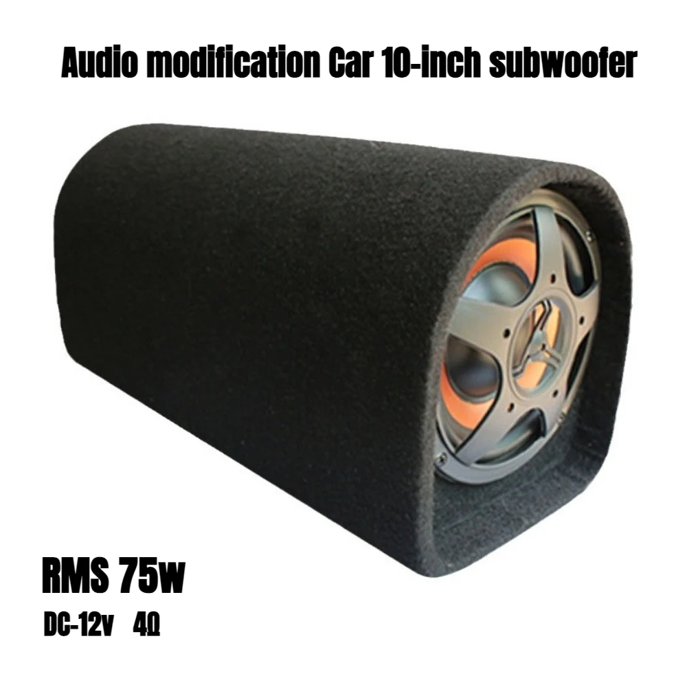 10 Inch Subwoofer Car Audio Modification, Motorcycle Audio Modification Speaker Audio System Module RMS 75w