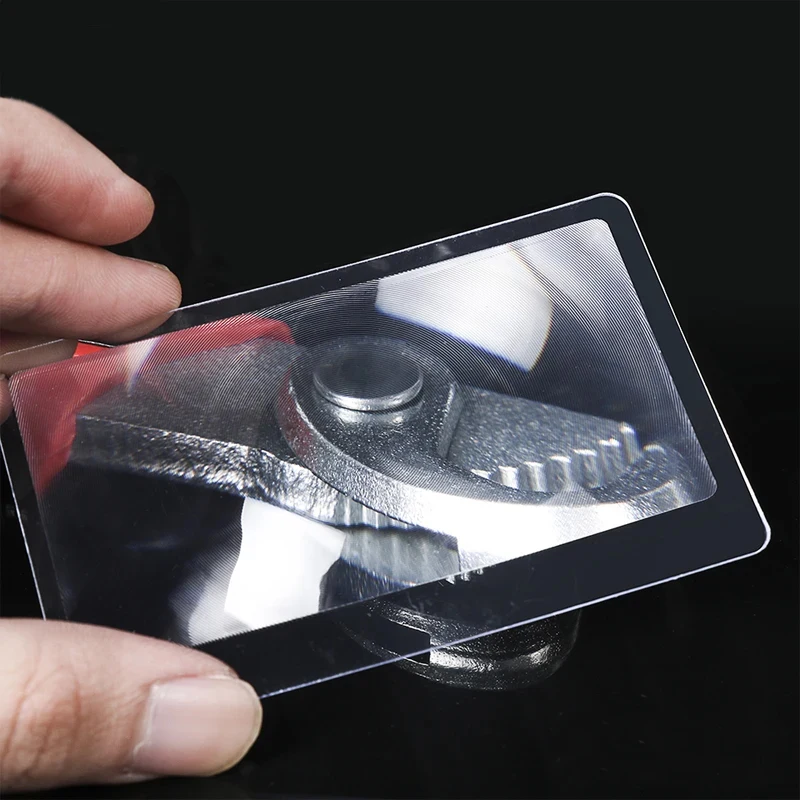 10PCS/Set 3X Ultra-thin Magnifier Loupe Magnifier Magnification Magnifying Fresnel LENS Magnification 3X