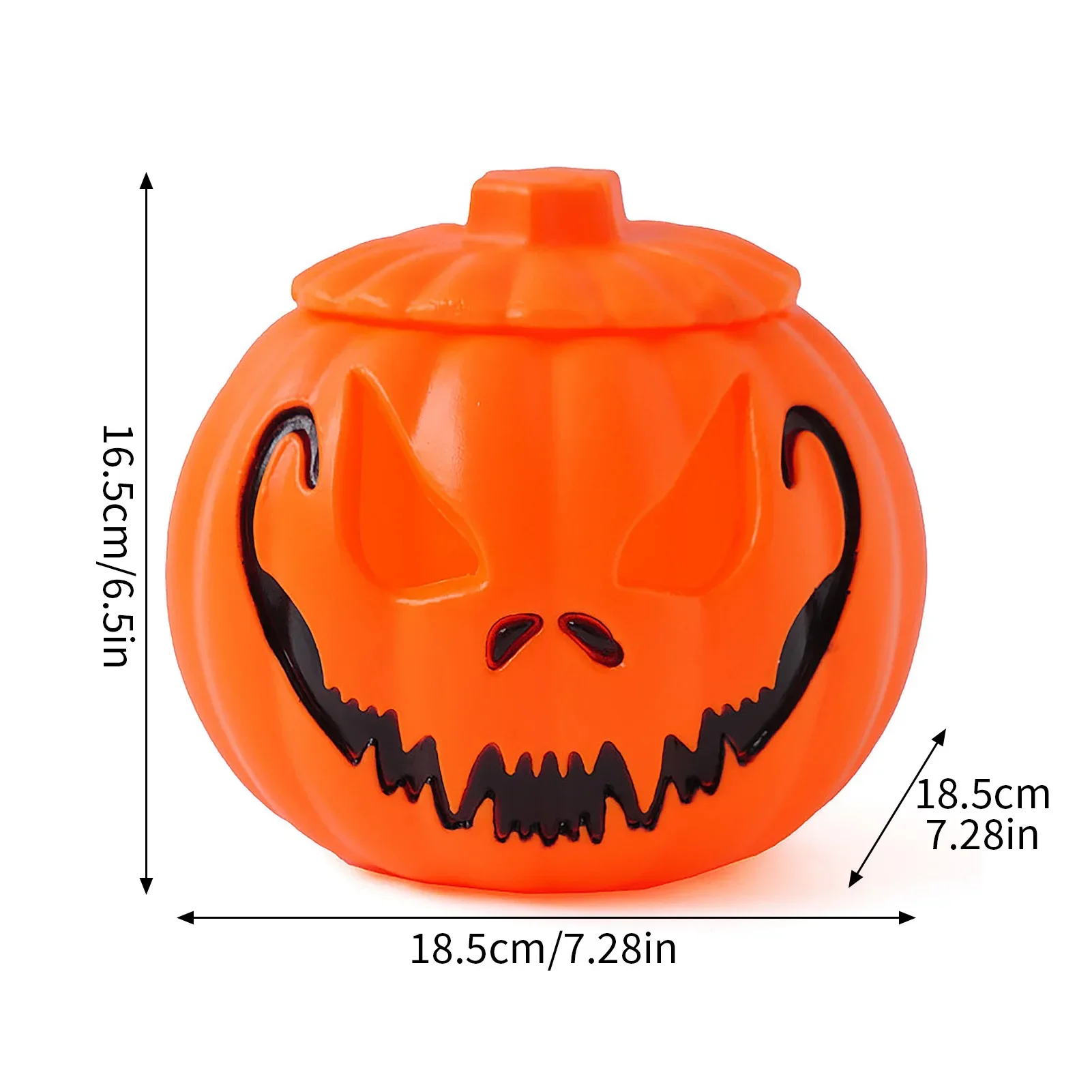2025 Halloween Decor Glowing Pumpkin Lantern with Fog-emitting Function Halloween Pumpkin Ornament for Haunted House and Party
